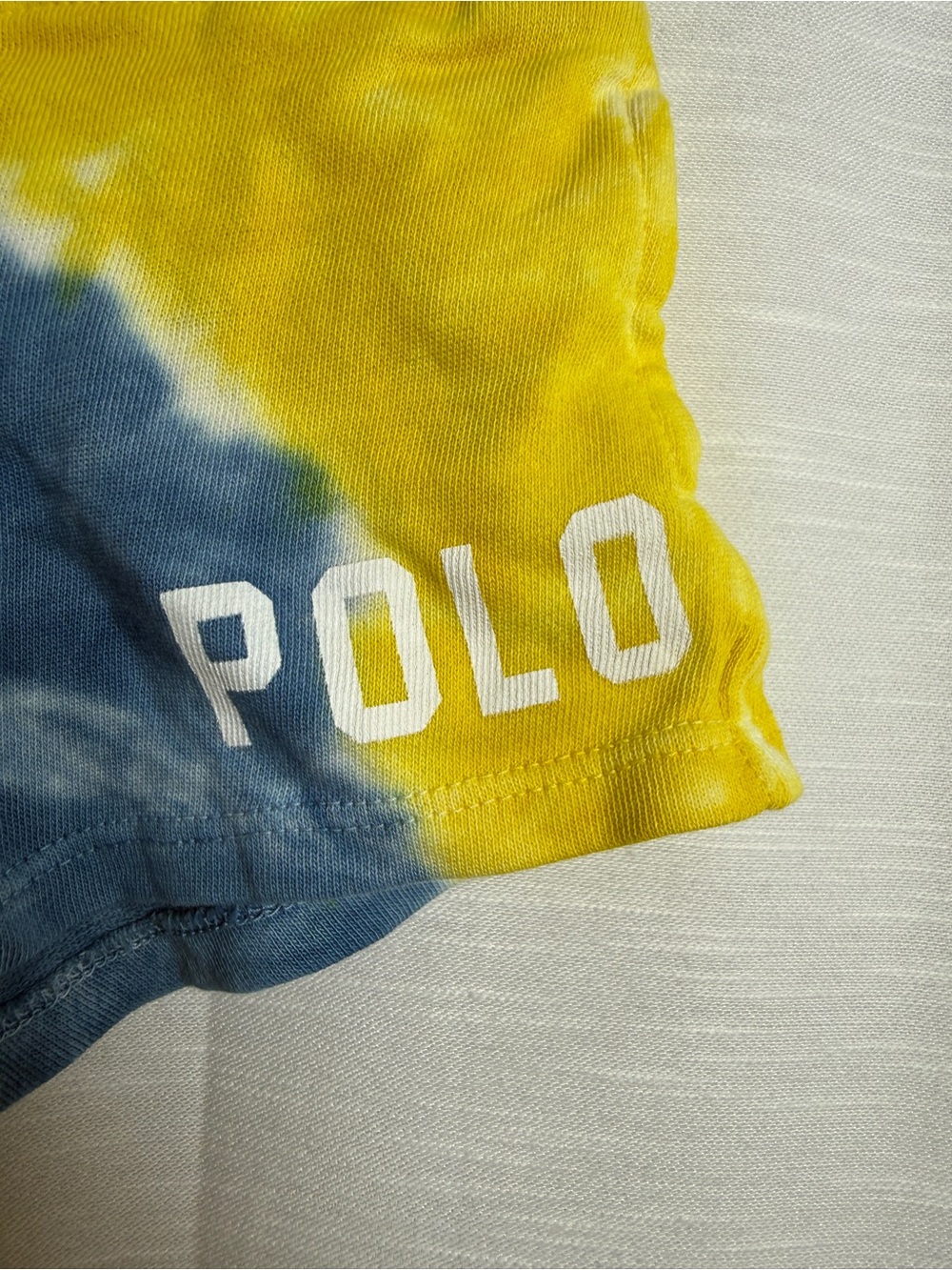 Ralph Lauren Polo Tie Dye Baby Shorts Multicolor Logo Sweat Shorts | Size 9M - Picture 9 of 14